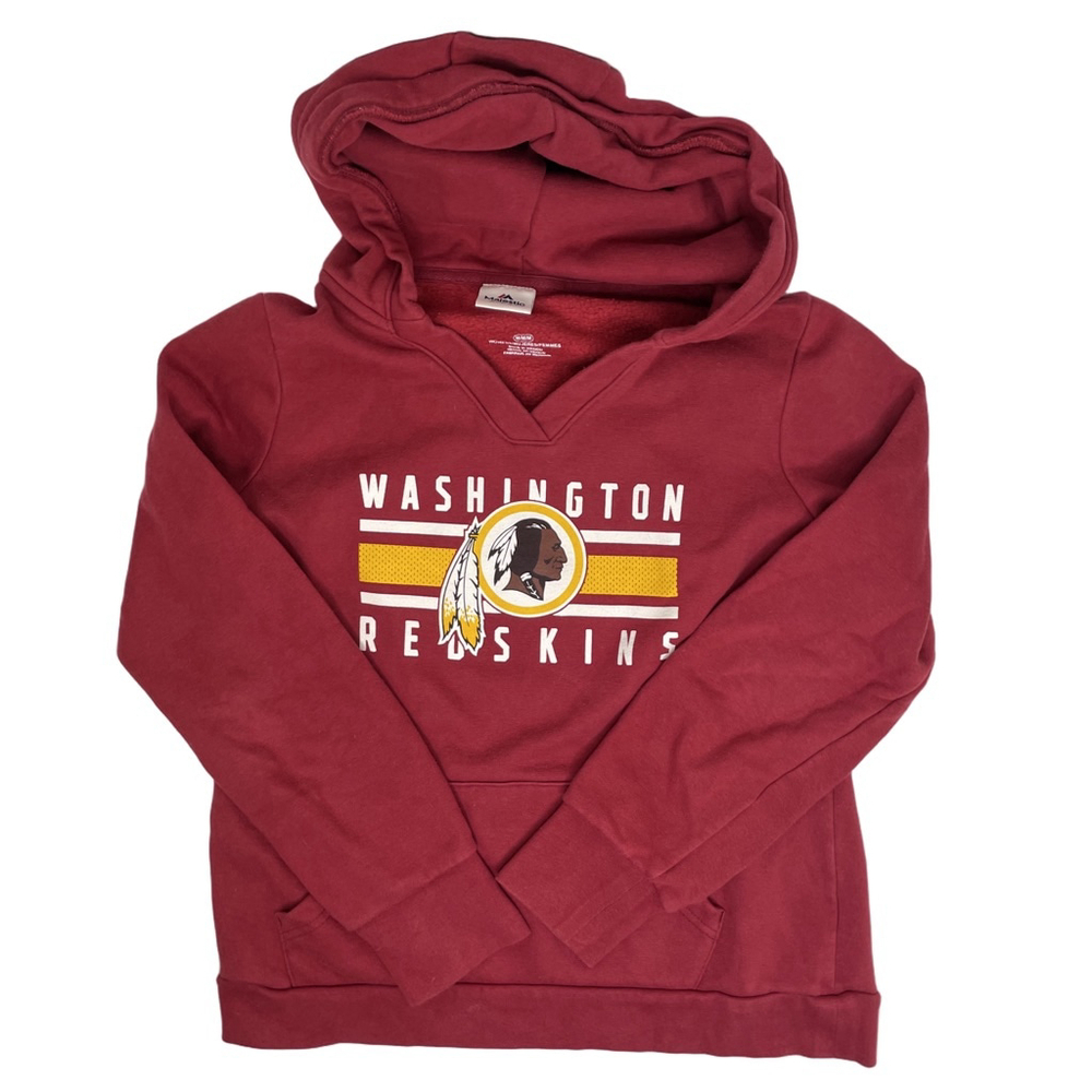Majestic Washington Redskins Y2K Women's Hoodie Size M Burgundy NFL Legacy Logo
